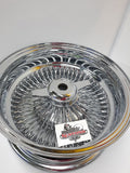 14x6 and  14x7 100 spoke wire wheels