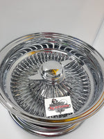 14x6 and  14x7 100 spoke wire wheels