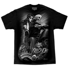 Mens T-Shirt - ROD - Biker Babe